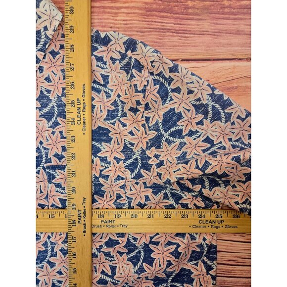 Vineyard Vines Mens Slim Fit Tucker Shirt XL Floral Pattern Short Sleeves - Picture 6 of 6